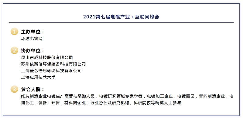 第七屆電鍍產業+互聯網峰會